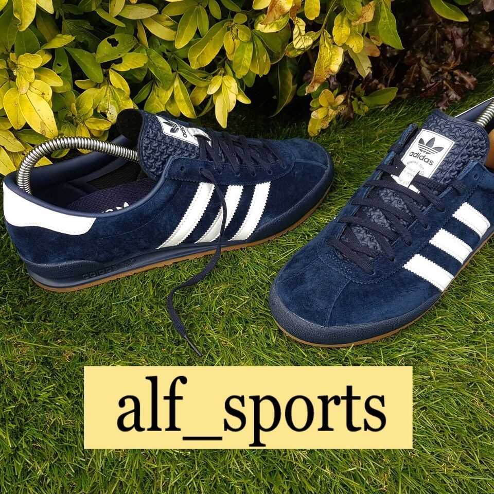 BNWB & Authentic adidas originals ® Jeans Mk2 Trainers Navy & White UK Size 10