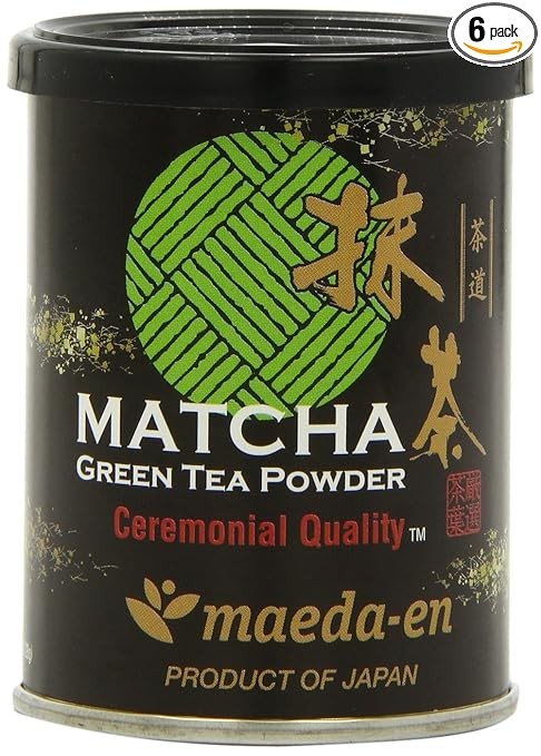 Maeda-En Matcha Ceremonial Quality Green Tea Powder - 28g. Product of Japan - (Pack of 6)