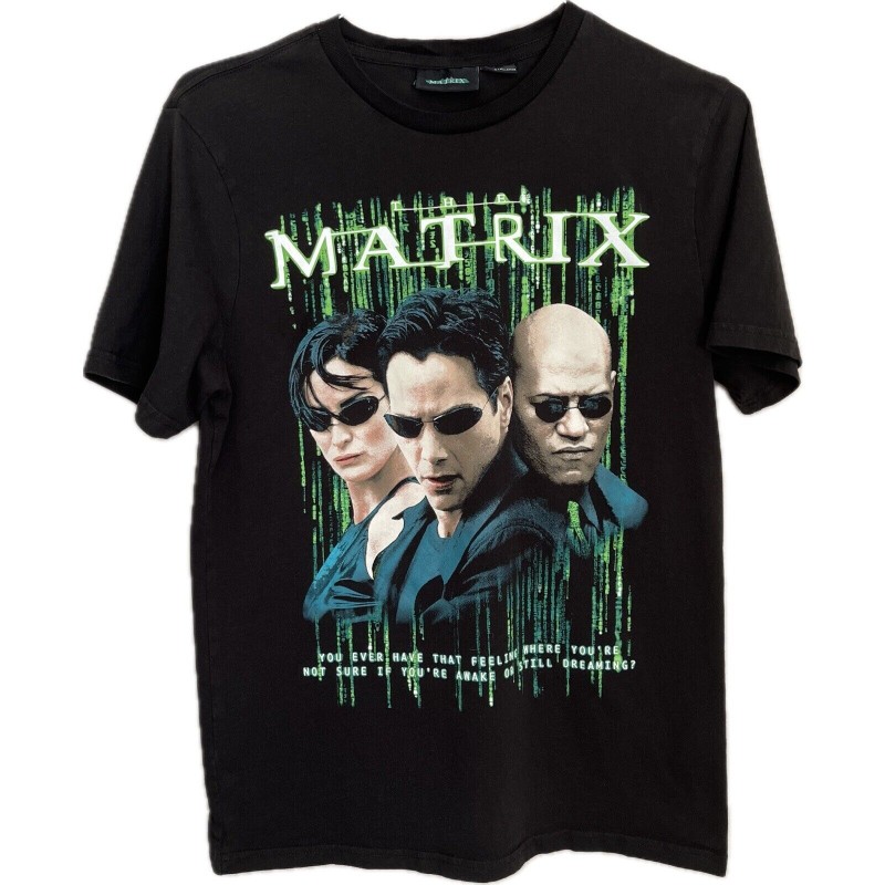 Vintage THE MATRIX - Officially Licensed Tee Shirt - Warner Bros 1999 Promo RARE